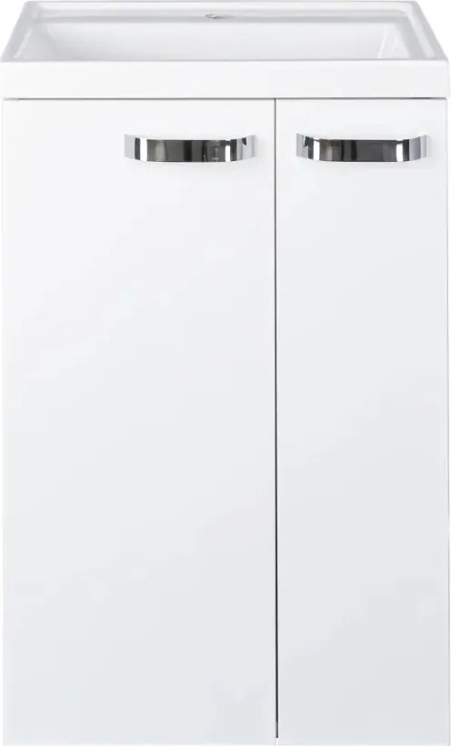 Piramida EURIDIKA 50L fali / álló fürdőszobabútor - műmárvány mosdóval - 50 x 75 x 38 cm