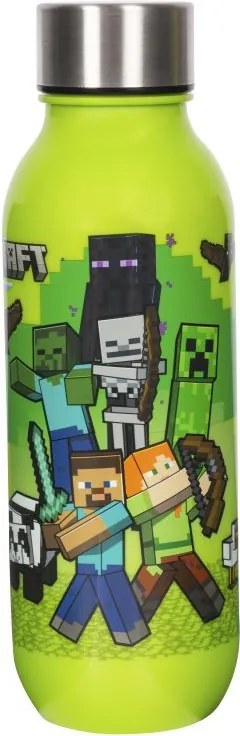 Minecraft Crafting műanyag kulacs csavaros kupakkal 640 ml