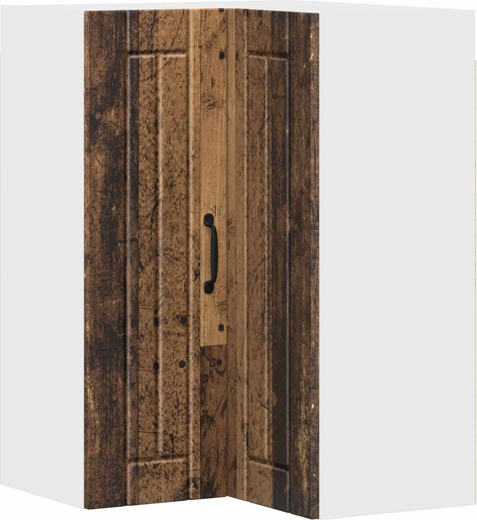 vidaXL Konyhaszekrény Öreg fa 57 x 57 x 80 cm Faanyag