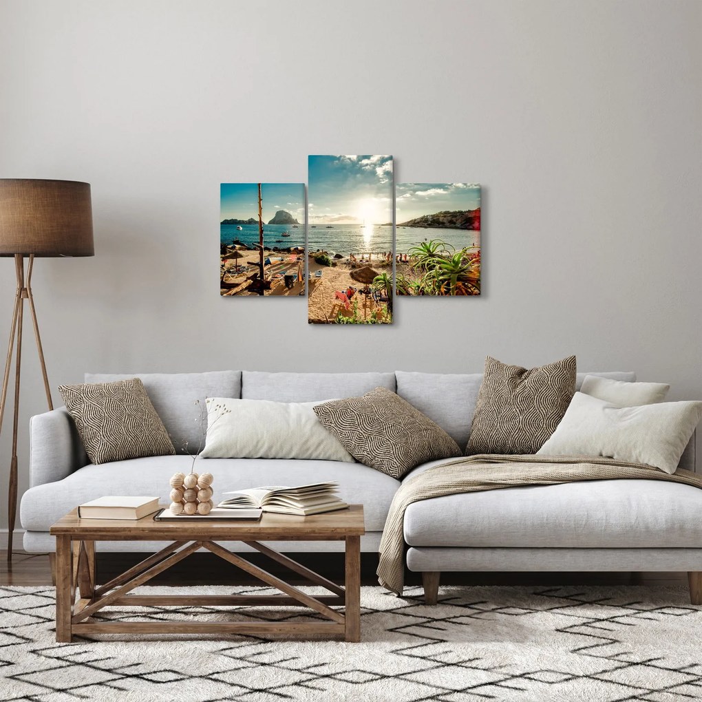Kép - Strand emberekkel (90x60 cm)