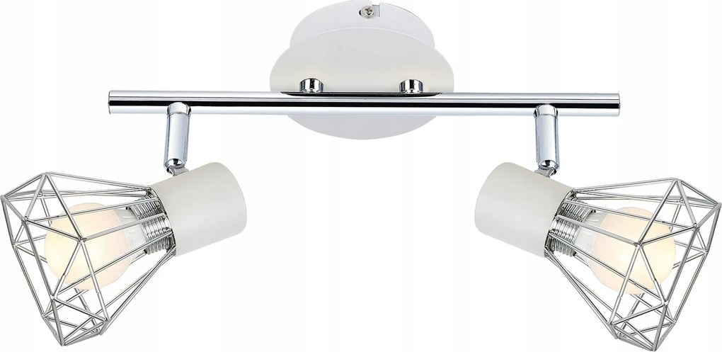 Mennyezeti spotlámpa kerek Candellux Lighting fehér, ezüst