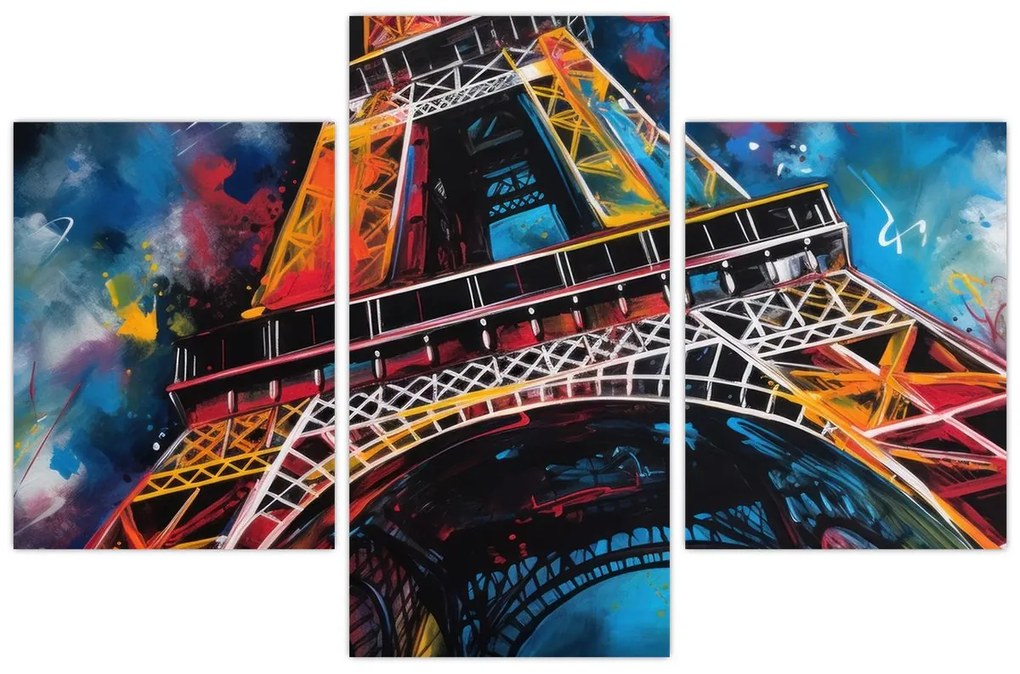 Kép - Az Eiffel-torony festménye II. (90x60 cm)