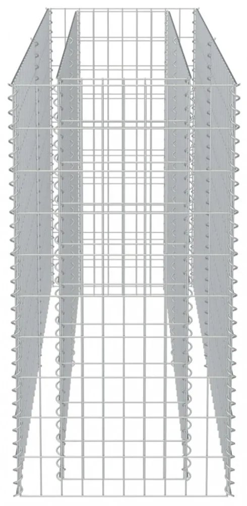 horganyzott acél gabion magaságyás 180 x 50 x 100 cm