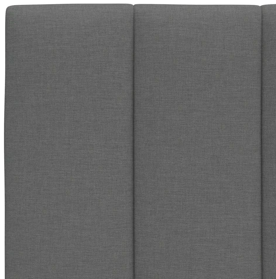 sötétszürke szövet ágykeret matrac nélkül Hanko 180 x 200 cm