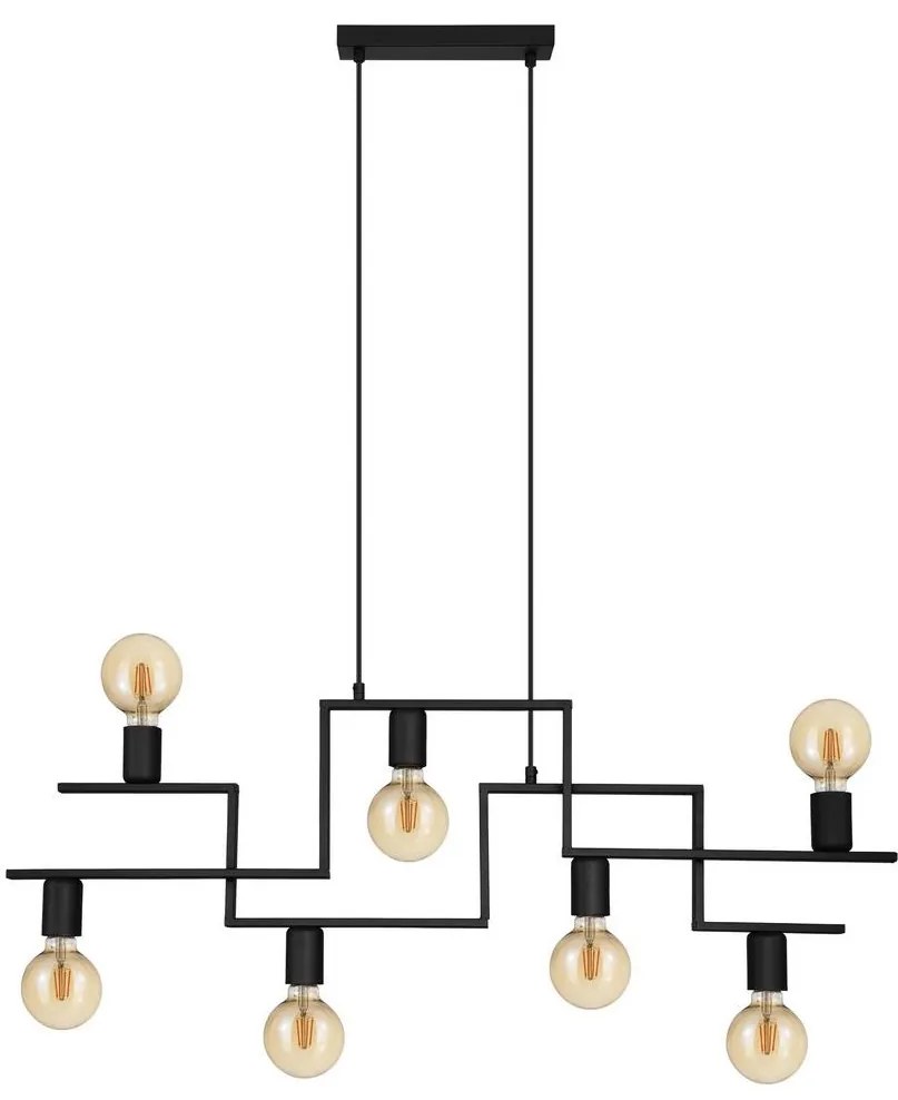 Eglo 43365 - Csillár zsinóron FEMBARD 7xE27/60W/230V