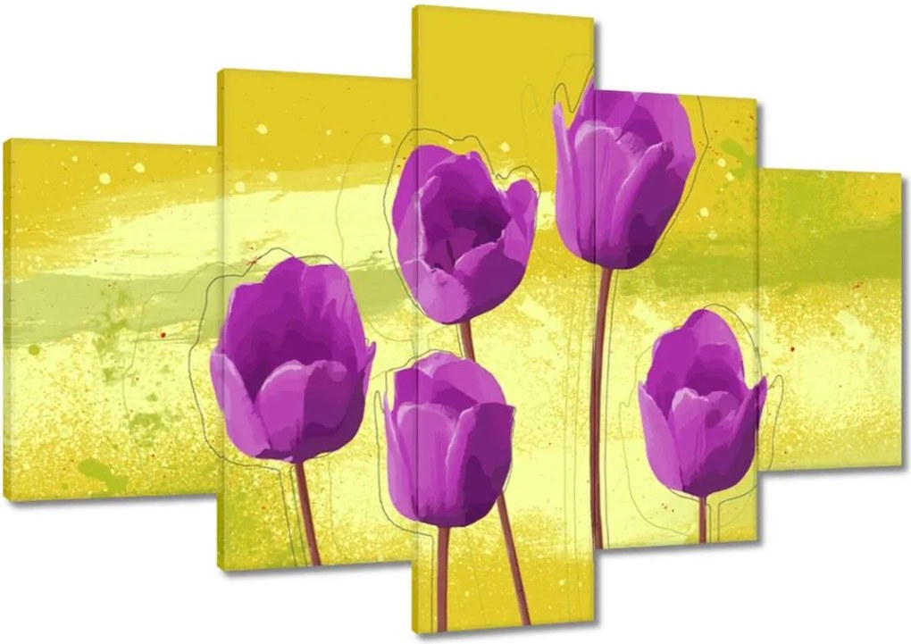 Képek 120x80 Mezei pipacsok Mézes háttér