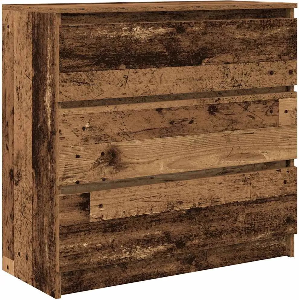vidaXL antik fa szerelt fa tálalószekrény 80x35x76 cm