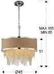 SCHULLER 894190 BETH Ernyős Függesztett LámpaE14 IP20