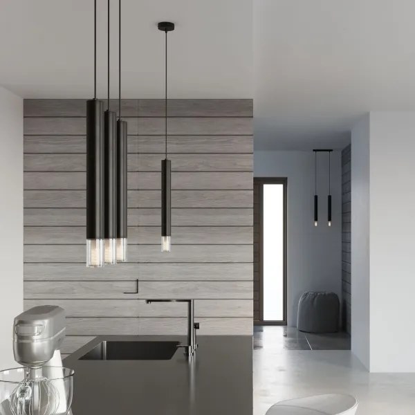 Sollux SL.0961 - Csillár zsinóron VIZIER 2xG9/40W/230V fekete