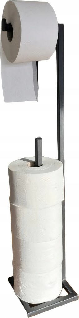 Wc-papír Tartó Állvány Fém Fekete Loft