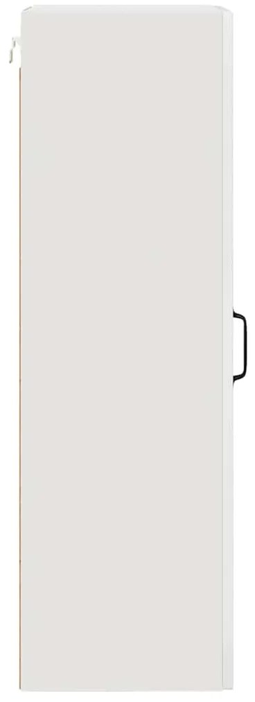 Fali konyhaszekrény Magas Fényű Fehér 40 x 31 x 100 cm Faanyag