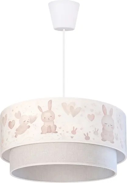 Brilagi - LED gyerek csillár kábelre függesztett BOBO 1xE27/60W/230V átm. 40 cm krémszín/szürke/királykék