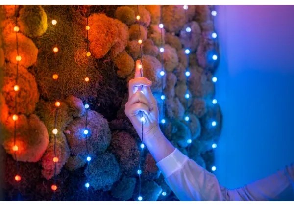 Twinkly TWKP100RGB-T - LED RGB Dimmelhető karácsonyi lánc 100xLED 8 m USB Wi-Fi