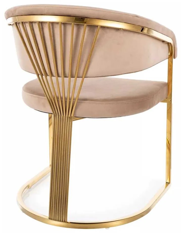 Brimont étkezőszék, bézs / arany