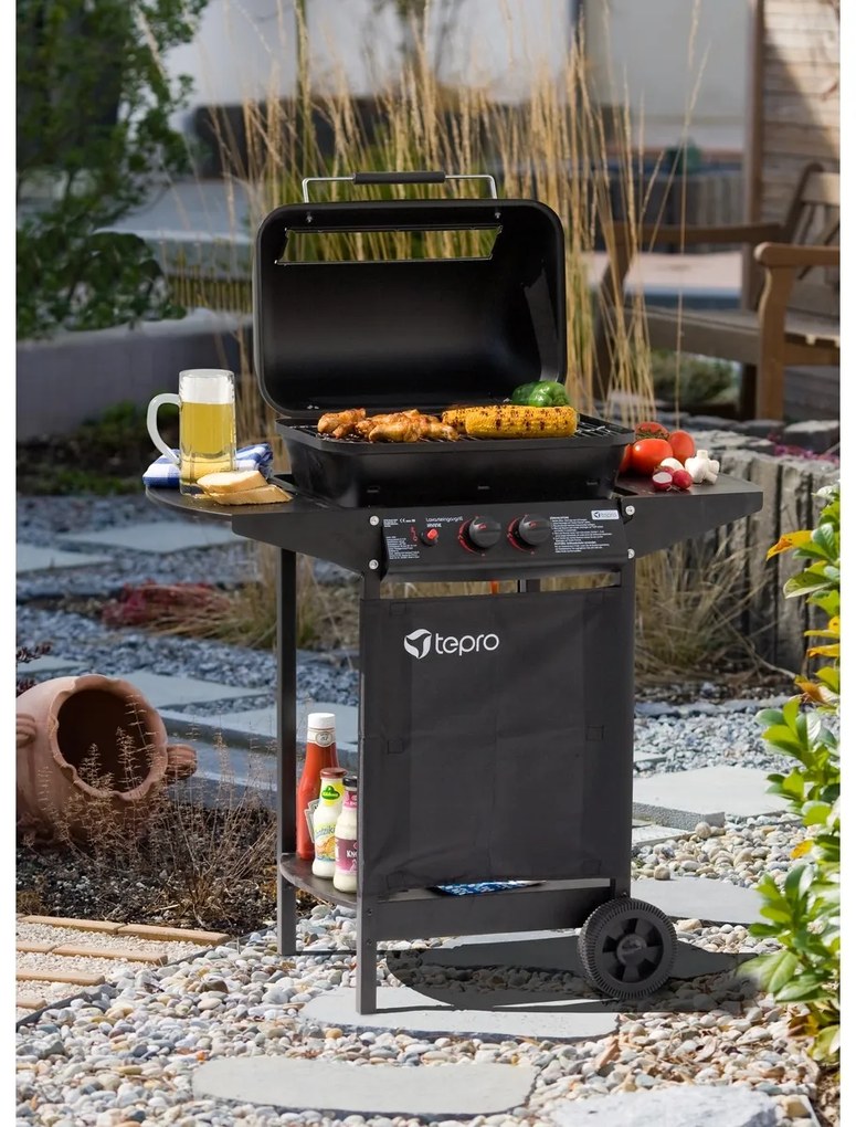 Tepro 508C Gázgrill lávakövekkel Irvine, 94 x 51 x102 cm