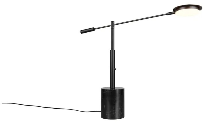 Fekete LED asztali lámpa (magasság 65 cm) Fiore – Trio Select