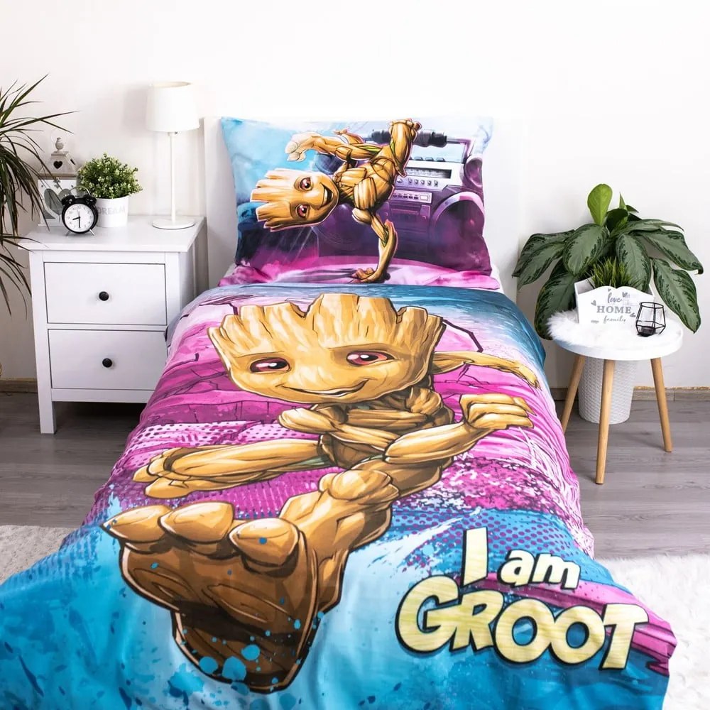 Egyszemélyes pamut gyerek ágyneműhuzat 140x200 cm Groot – Jerry Fabrics