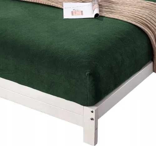 Gumis lepedő "mackó" 180x200+28 üvegzöld