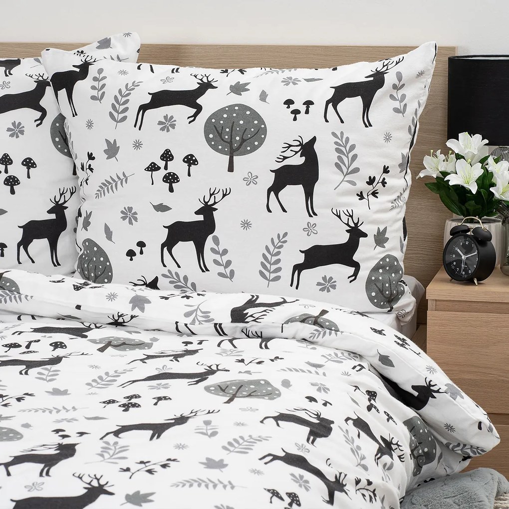 4Home Flanel ágynemű Autumn Forest, 220 x 200 cm, 2 db 70 x 90 cm