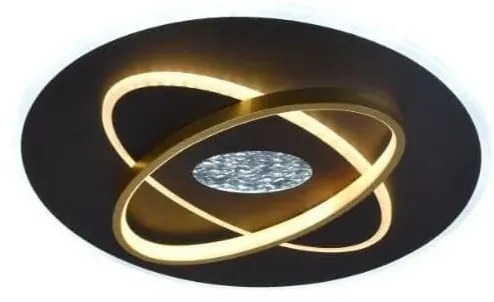 LED Dimmelhető mennyezeti lámpa LED/80W/230V fekete + távirányítás