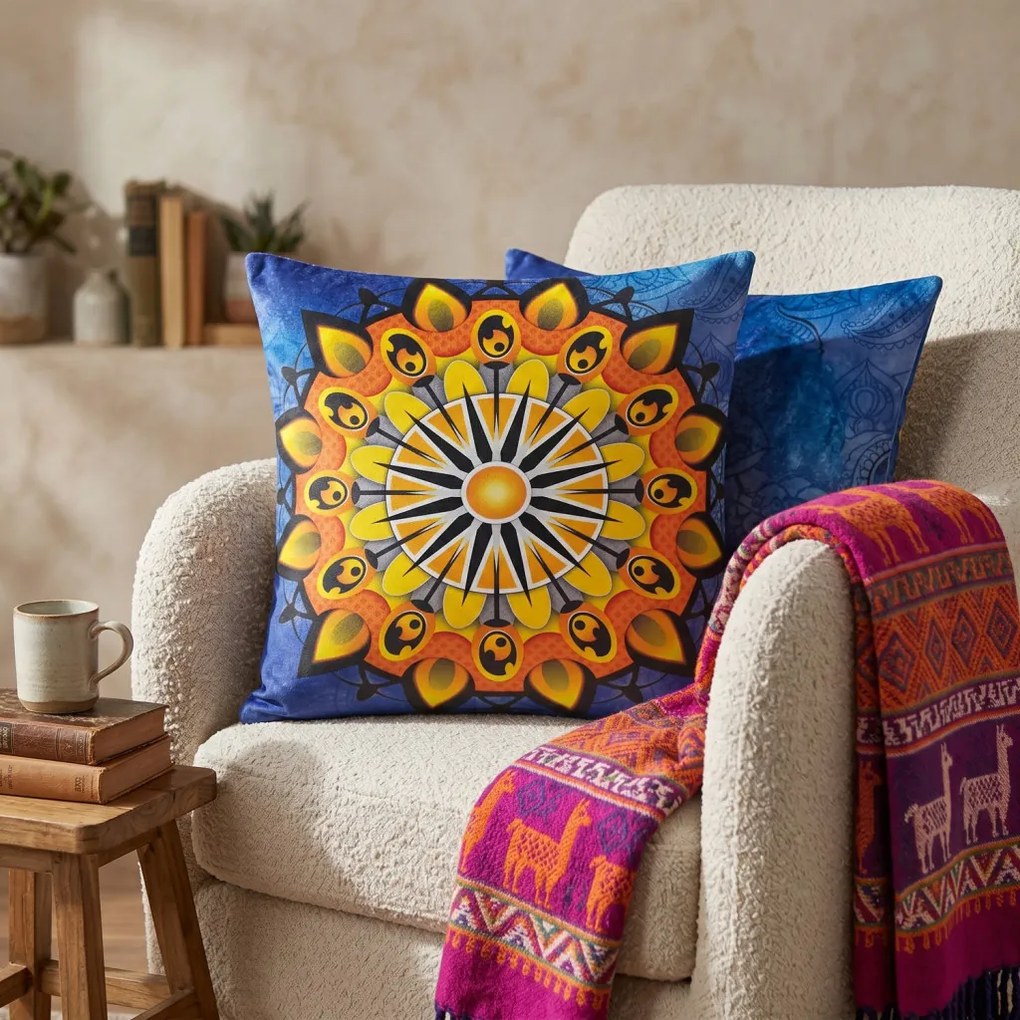 Díszpárna, 43×43 cm – MANDALA-18