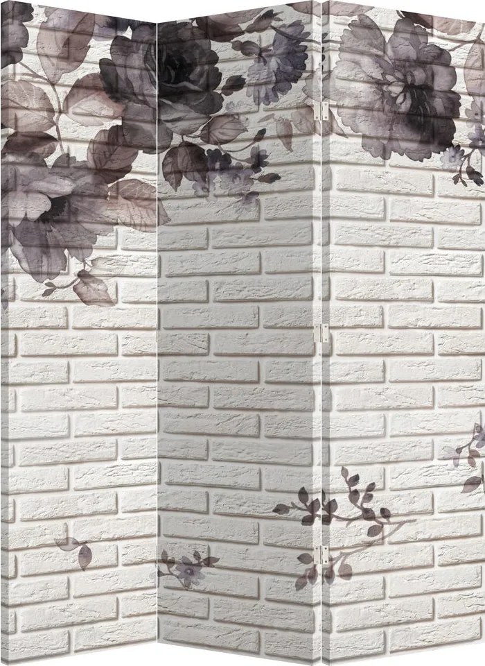 Paraván - Fal és a csokor (126x170 cm)