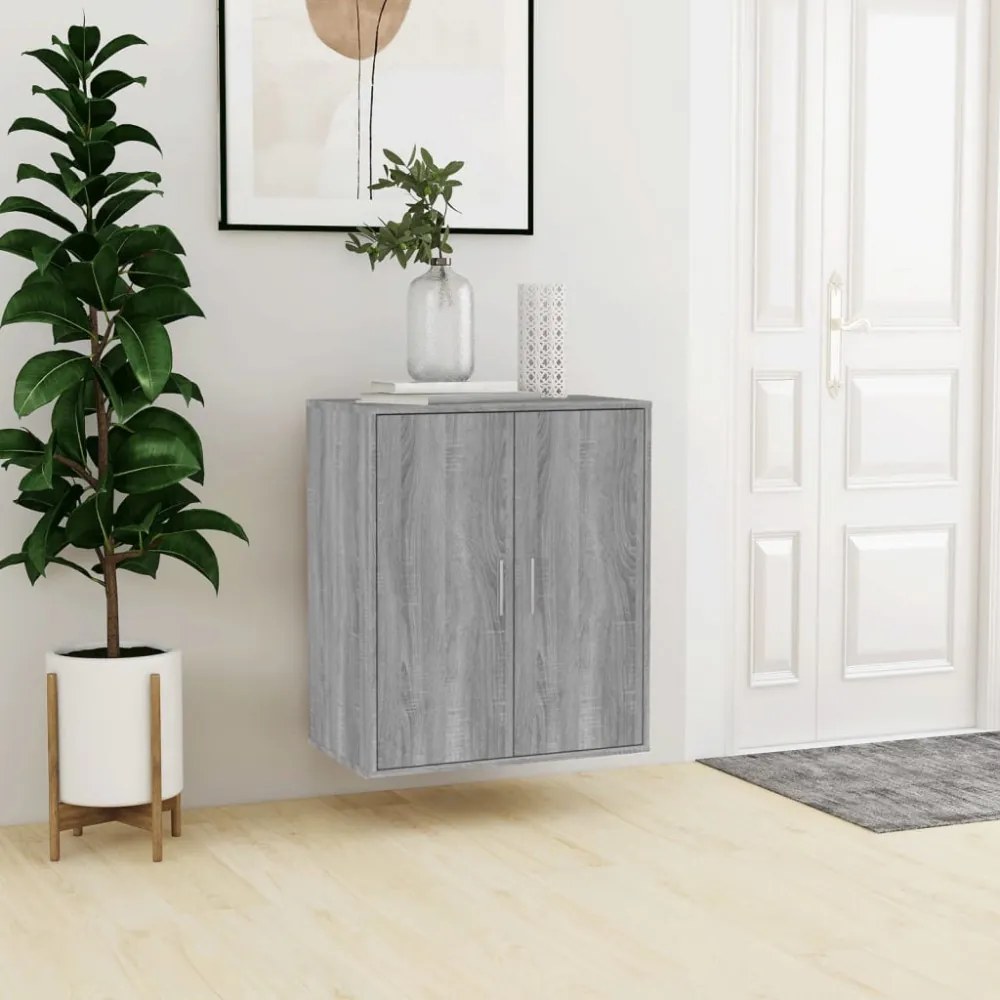vidaXL szürke sonoma színű szerelt fa cipősszekrény 60 x 35 x 70 cm