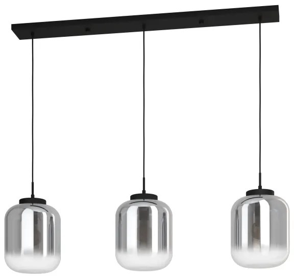 Eglo 390104 - Csillár zsinóron BULCIAGO 3xE27/40W/230V füstös