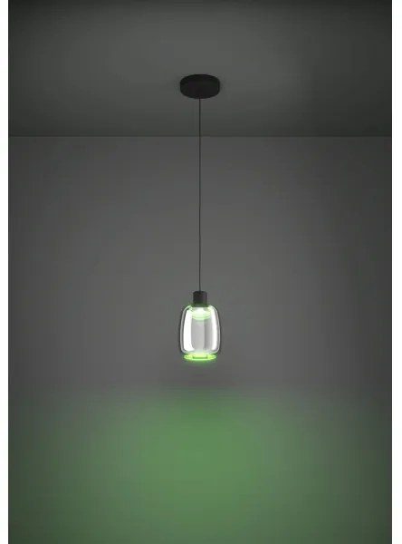 Eglo 901119 - LED RGBW Dimmelhető csillár zsinóron MOLOCHIO-Z LED/3,7W/230V fekete