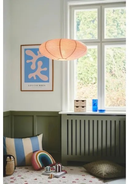 Nordlux - Csillárhoz való búra VILLO E27, átm. 60 cm, rózsaszín