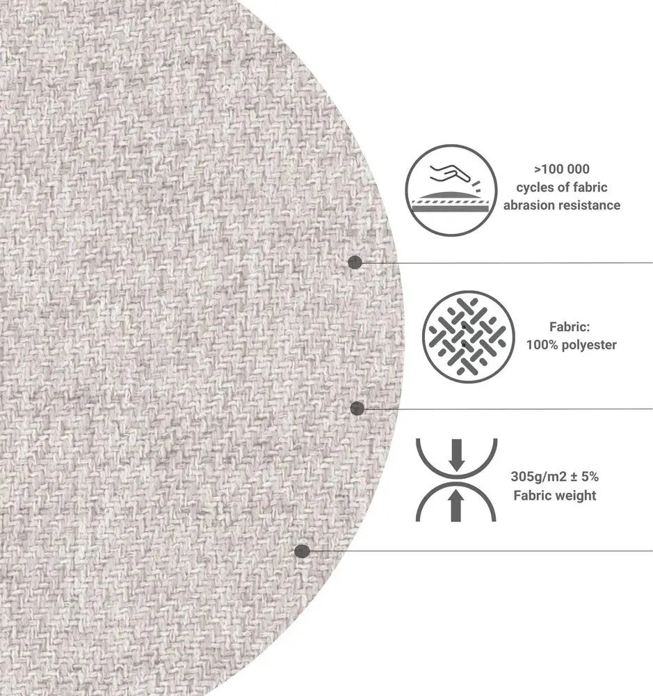 Krémszínű kinyitható sarokkanapé (variálható) Homely Tommy – Miuform