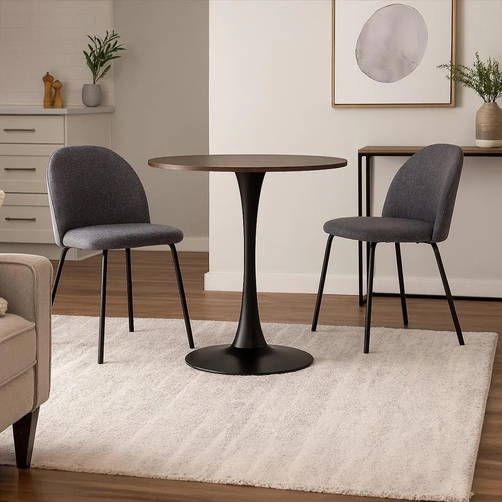 AVENBERG ORBIS Étkezőasztal - Ø80, barna