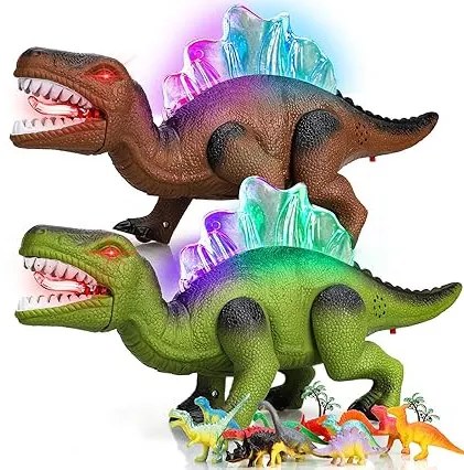 STEAM Life Sétáló dinoszaurusz játék Robot dinoszaurusz játék Sétál, mozog a száj, ordít és világít - Robotjátékok gyerekeknek