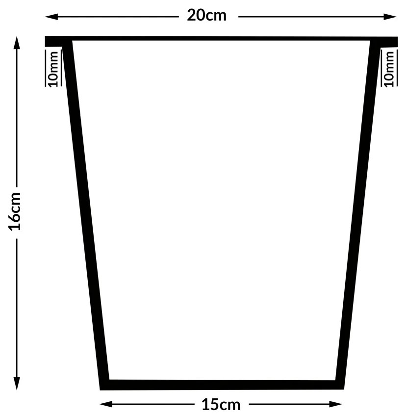 Casaria® Virágcserép - 95 x 27 x 60 cm - krém