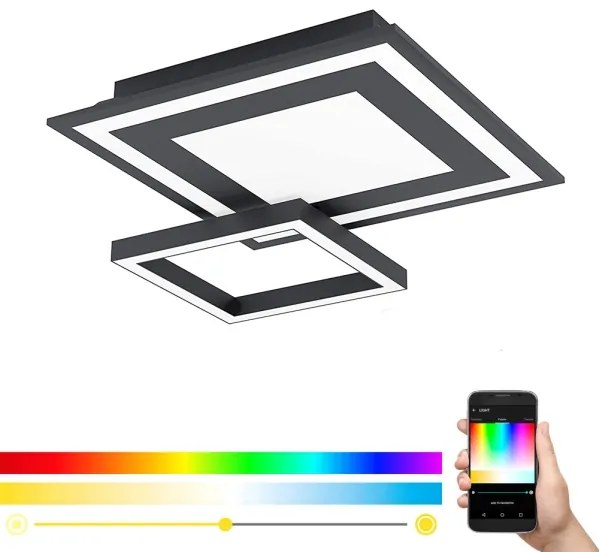 Eglo 99312 - SAVATAEILA-C LED RGB dimmelhető mennyezeti lámpa 20W/230V