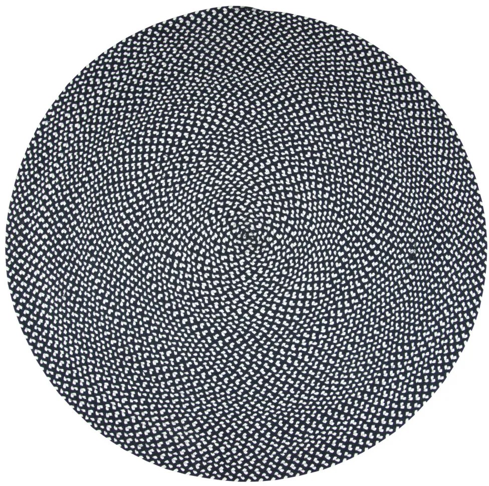 Allen kör alakú szőnyeg - fekete/fehér