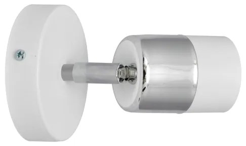 LED Fali spotlámpa TUBSSON 1xGU10/4,8W/230V fehér/fényes króm