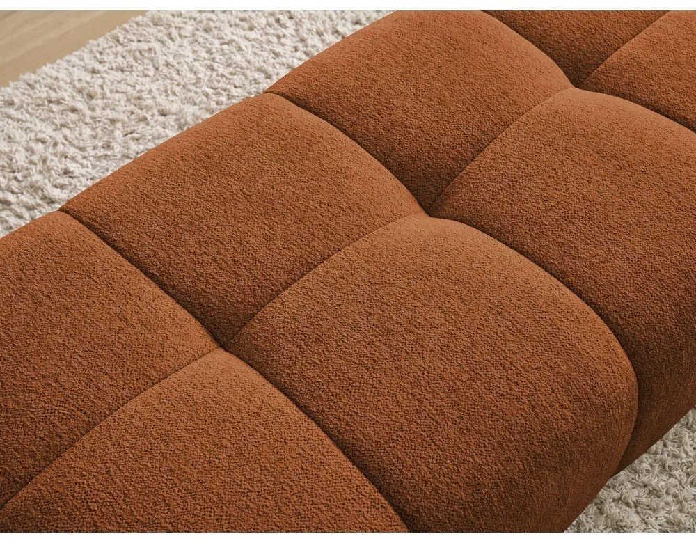 Terrakotta színű zsenília lábtartó Everest – Bobochic Paris