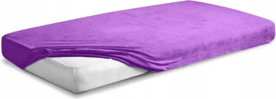 Frottír lepedő gumis 130/140x190/200 Premium Lila