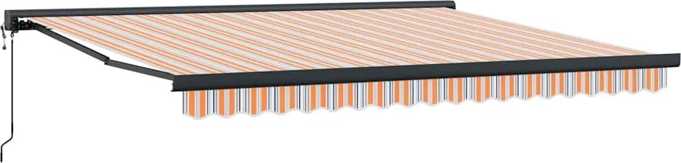 vidaXL Napernyő Sokszínű 400 × 300 cm Pamut és Alumínium
