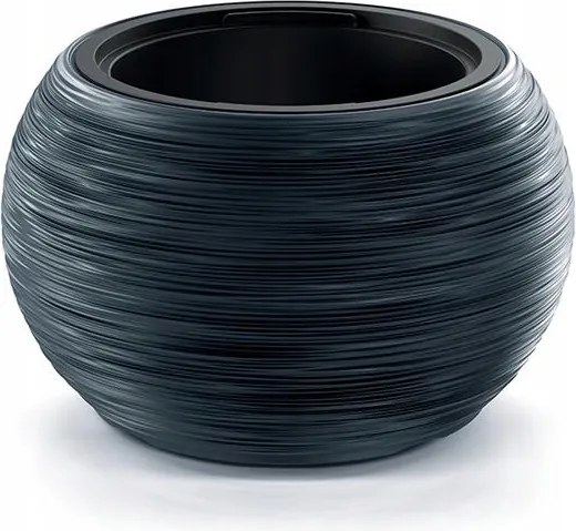 Virágtartó gömb Furu antracit műanyag Prosperplast 43,5x43,5x27,5cm