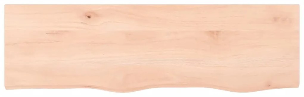 kezeletlen tömör tölgyfa fali polc 100x30x(2-4) cm