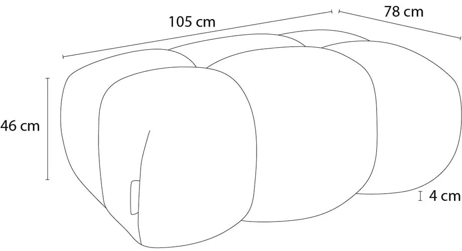Zöld zsenília lábtartó Ivane – Bobochic Paris