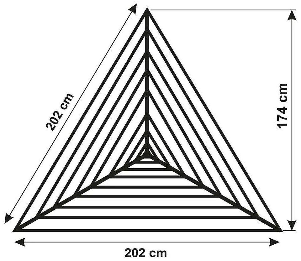 Erga Garden 4000, szabadon álló 3 karos kerti ruhaszárító 174x202x195 cm, ezüst-kék, ERG-SEP-10SUSOGRAR40