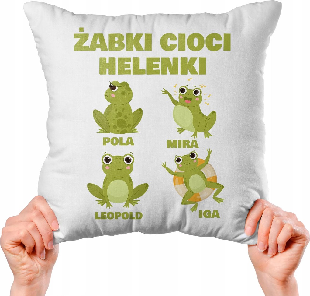 Párna Vicces Ajándék Béka Nagynéni Saját név