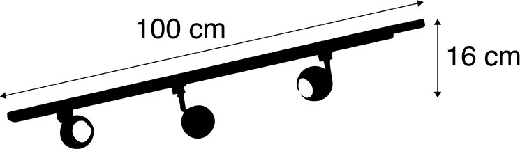 Okos, modern fehér sínrendszer 1 fázisú, 3 Wifi GU10-zel - Gissi