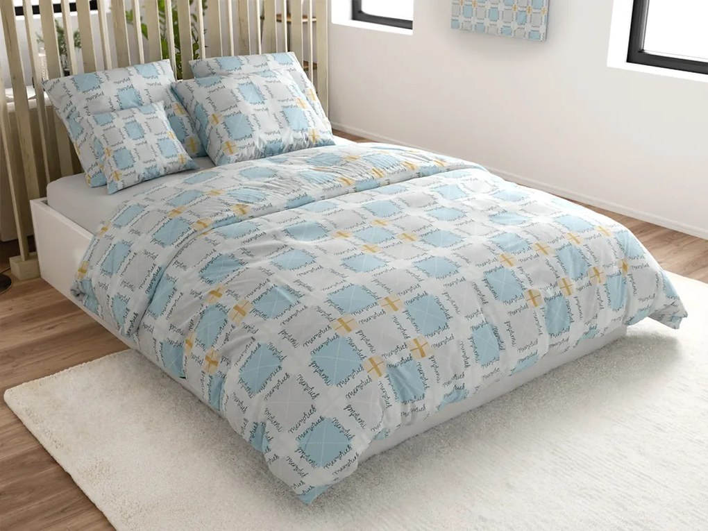 Mikroszálas ágynemű GALDAR kék Ágyneműhuzat mérete: 70 x 80 cm | 140 x 200 cm