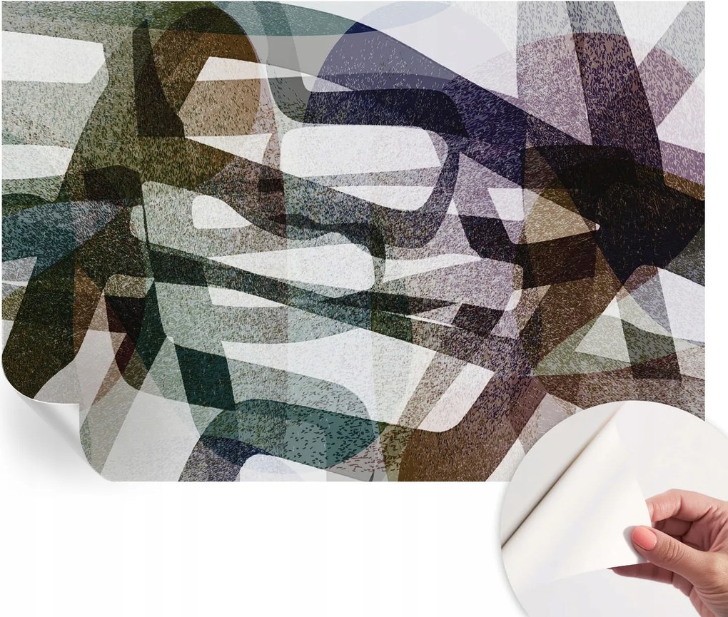 Öntapadós Dekoratív Fotótapéta Hálószobába Színes ívek 152x104 cm