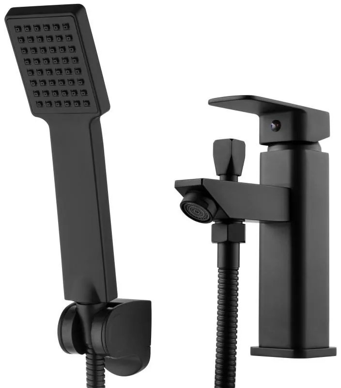 YOKA Home 2in1 mosdó/kád csaptelep + zuhanyrózsa - fekete