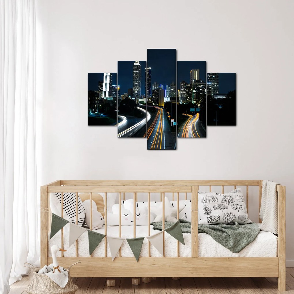 Éjszakai metropolisz képe (150x105 cm)